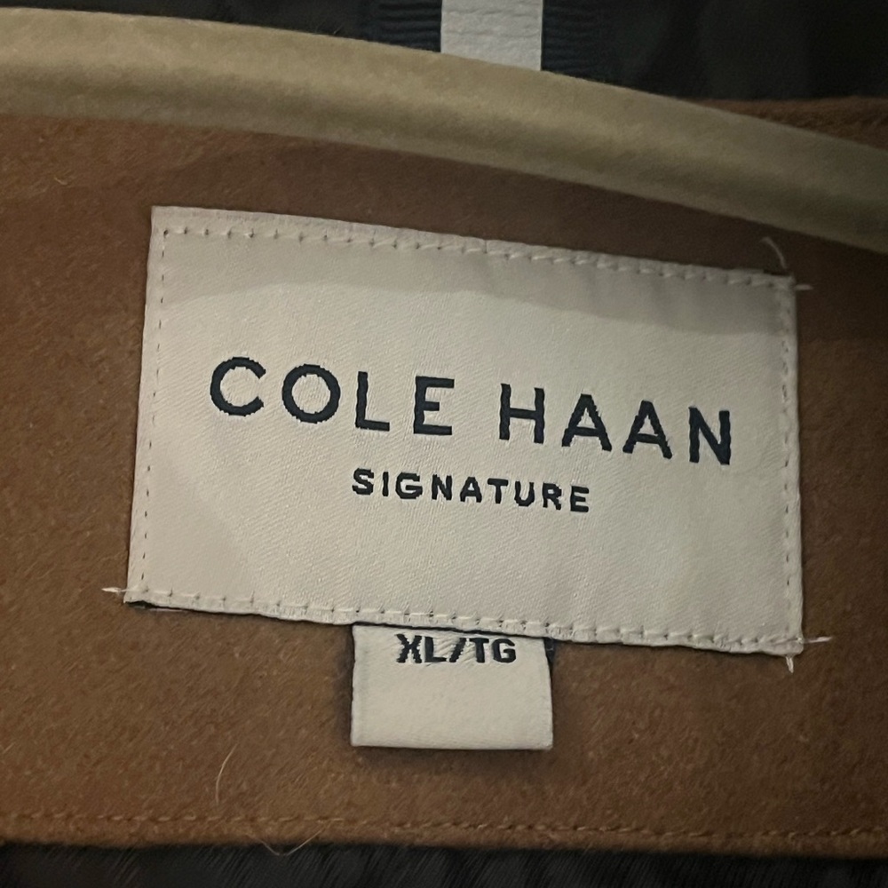 Cole Haan Men's Camel Trench Coat - Picture 6 of 12